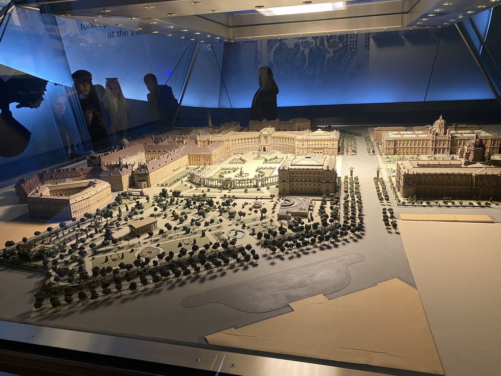 Scale model of the Hofburg palace at the Sisi Museum at the Hofburg palace