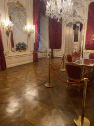 Interior of the Imperial Apartments at the Sisi Museum at the Hofburg palace
