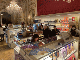 Interior of the shop of the Sisi Museum at the Hofburg palace