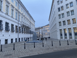 The Lapis Lazuli Brunnen fountain at the Ballhausplatz square