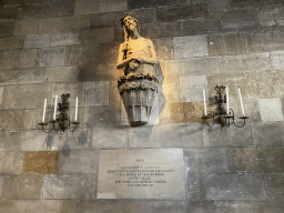 The `Christ with a toothache` statue at St. Stephen`s Cathedral