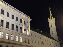 East side and tower of the Augustinian Church at the Augustinerstraße street, by night