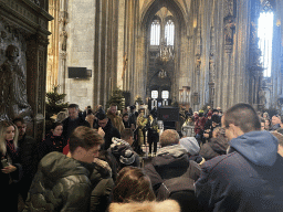 Queue for the tour of the Crypt of St. Stephen`s Cathedral