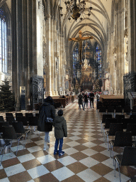 Miaomiao and Max at the nave of St. Stephen`s Cathedral
