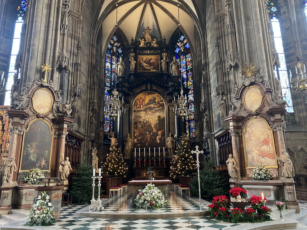 Apse and altar of St. Stephen`s Cathedral