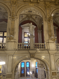 Statue at the Grand Staircase of the Wiener Staatsoper building