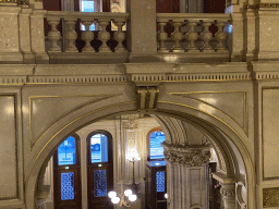 Interior of the Lobby of the Wiener Staatsoper building, viewed from the Grand Staircase