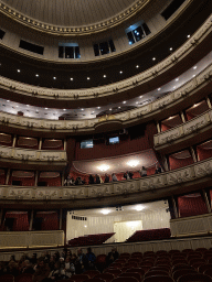 Main Balcony and Standing Balcony of the Auditorium of the Wiener Staatsoper building, viewed from the Parterre