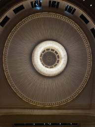 Ceiling of the Auditorium of the Wiener Staatsoper building, viewed from the Parterre