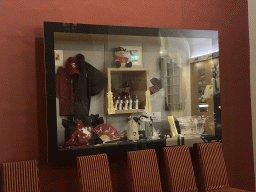 Souvenirs in a window at the lobby of the Spanish Riding School