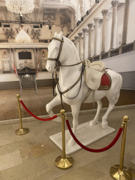 Horse statue at the lobby of the Spanish Riding School