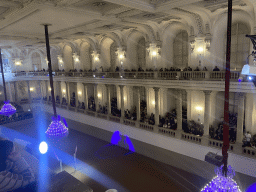 Interior of the Spanish Riding School, viewed from the upper floor, just before the show