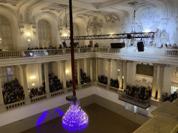 Interior of the Spanish Riding School, viewed from the upper floor, just before the show