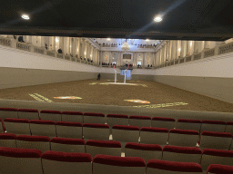 Interior of the Spanish Riding School, viewed from the main grandstand, just after the show