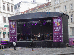 Silvesterpfad stage at the Freyung square