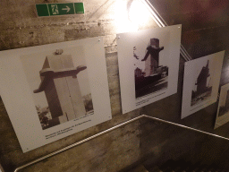 Photographs of the old flaktower at the `Erinnern im Innern` exhibition at the tenth floor of the Haus des Meeres aquarium