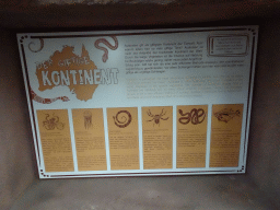 Information on Australian poisonous animals at the Australia Exhibition at the ninth floor of the Haus des Meeres aquarium