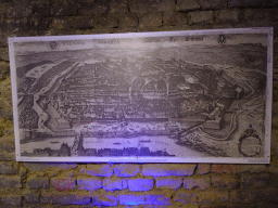Old map of Vienna at the lobby of the Time Travel Vienna museum