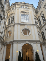 Back side of the entrance hall of the Palais Daun-Kinsky palace, viewed from the inner square