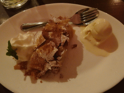 Dessert at the Melker Stiftskeller restaurant