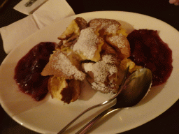 Dessert at the Melker Stiftskeller restaurant