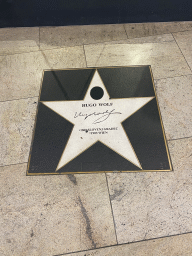 Walk of fame star of Hugo Wolf at the Karlsplatz subway station