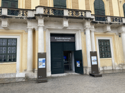 Entrance to the Children`s at the northwest side of the Museum Schönbrunn Palace