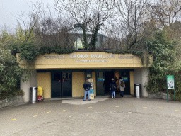 Front of the Krokopavillon at the Aquarium-Terrarium House at the Schönbrunn Zoo