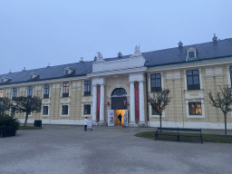 Front of the Café Restaurant Residenz at the east side of the Schönbrunn Palace, at sunset