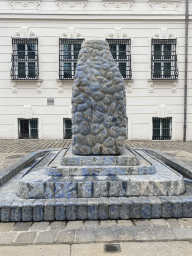 The Lapis Lazuli Brunnen fountain at the Ballhausplatz square