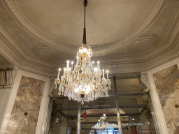 Chandeleer at the lobby of the Neue Burg wing of the Hofburg palace