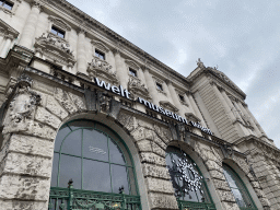 Front of the Welt Museum Wien at the Neue Burg wing of the Hofburg palace at the Heldenplatz square