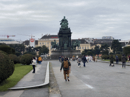 The Maria-Theresien-Denkmal monument at the Maria-Theresien-Platz square