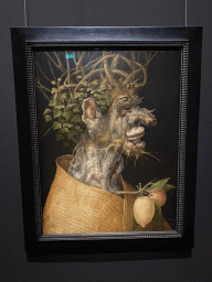 Painting `Winter` by Giuseppe Arcimboldo at Room 8 of the Picture Gallery at the first floor of the Kunsthistorisches Museum Wien