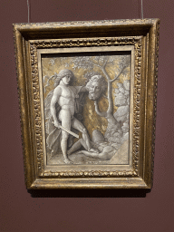 Painting `David with the Head of Goliath` by Andrea Mantegna at Room 5 of the Picture Gallery at the first floor of the Kunsthistorisches Museum Wien
