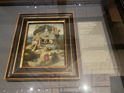Painting `Paradise` by Hieronymus Bosch at Room 16 of the Picture Gallery at the first floor of the Kunsthistorisches Museum Wien, with explanation