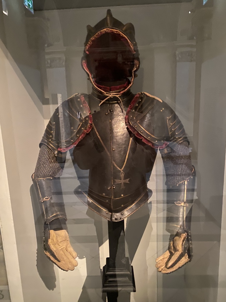 Armour of Gabriel Serbelloni at the exhibition `The Habsburg Rule in North Africa` at the second floor of the Kunsthistorisches Museum Wien