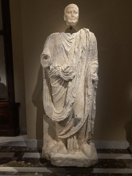 Statue of Emperor Vespasian at Room XIII of the Collection of Greek and Roman Antiquities at the upper ground floor of the Kunsthistorisches Museum Wien