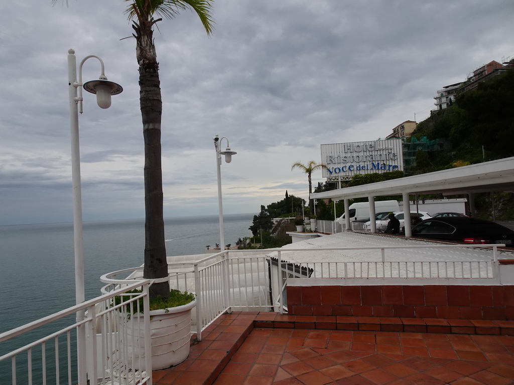 The roof terrace of the Hotel Voce del Mare