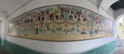 Painted tiles at the Vicolo Passariello street