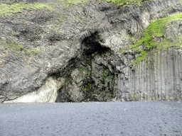 Cave and basalt columns at Reynisfjara Beach