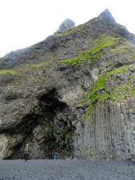 Cave and basalt columns at Reynisfjara Beach