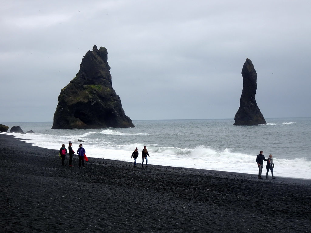 The Reynisdrangar rocks at the east side of Reynisfjara Beach