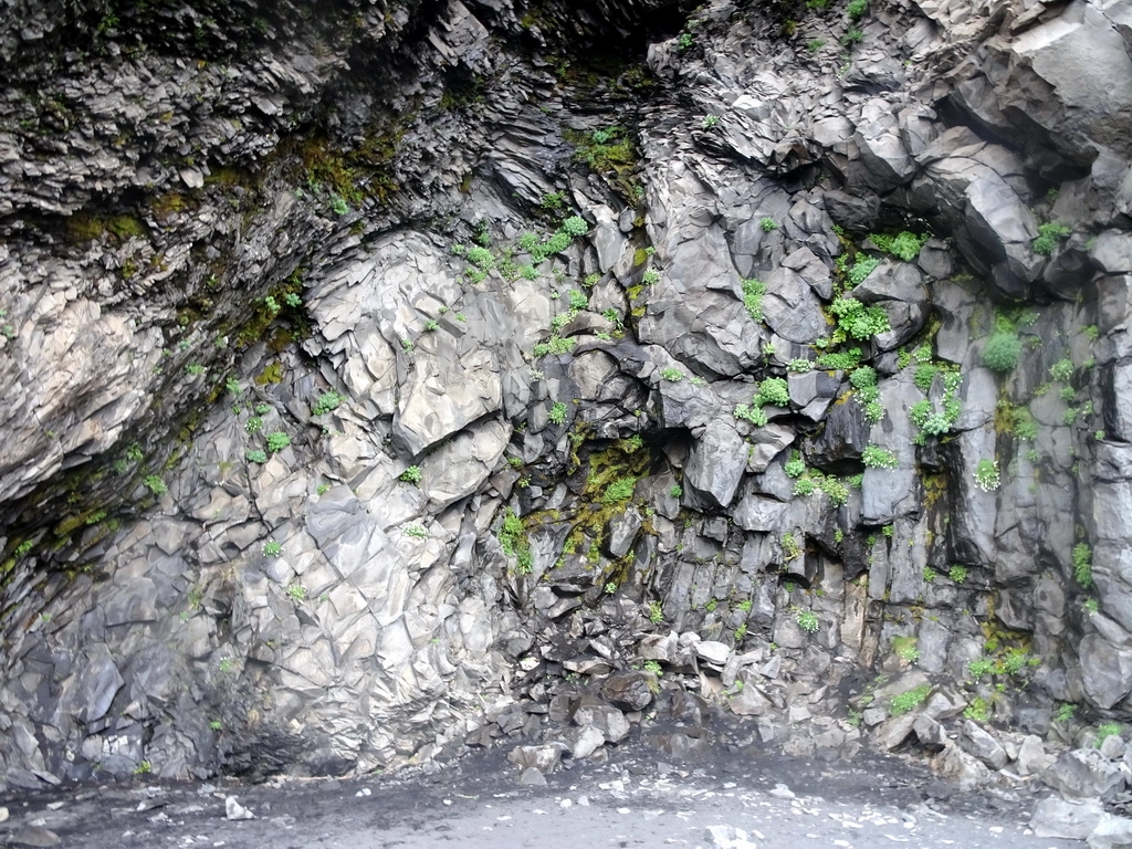 Cave and basalt columns at Reynisfjara Beach