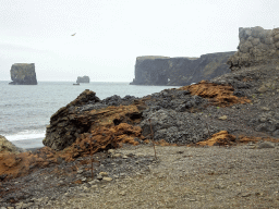 The Rock Arch and small islands in front of the Dyrhólaey peninsula, viewed from the lower viewpoint