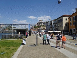 The Avenida de Diogo Leite street, the Ponte Luís I bridge over the Douro river and the Mosteiro da Serra do Pilar monastery