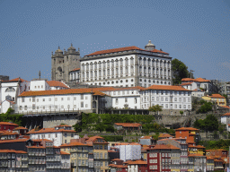 Porto with the Porto Cathedral and the Paço Episcopal do Porto palace, viewed from the Avenida de Ramos Pinto street