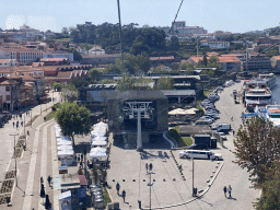 The Gaia Cable Car building and a limousine at the Avenida de Ramos Pinto street, viewed from the Gaia Cable Car