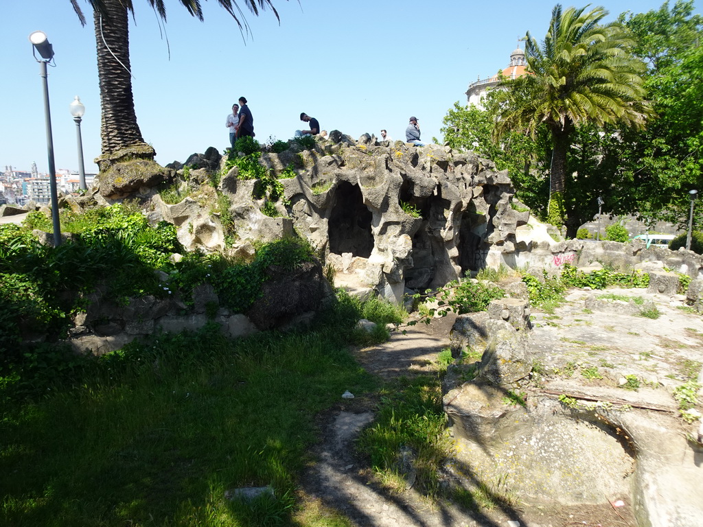 Rock hill at the Jardim do Morro park