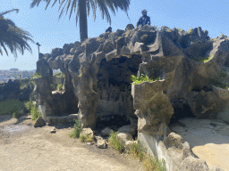 Rock hill at the Jardim do Morro park